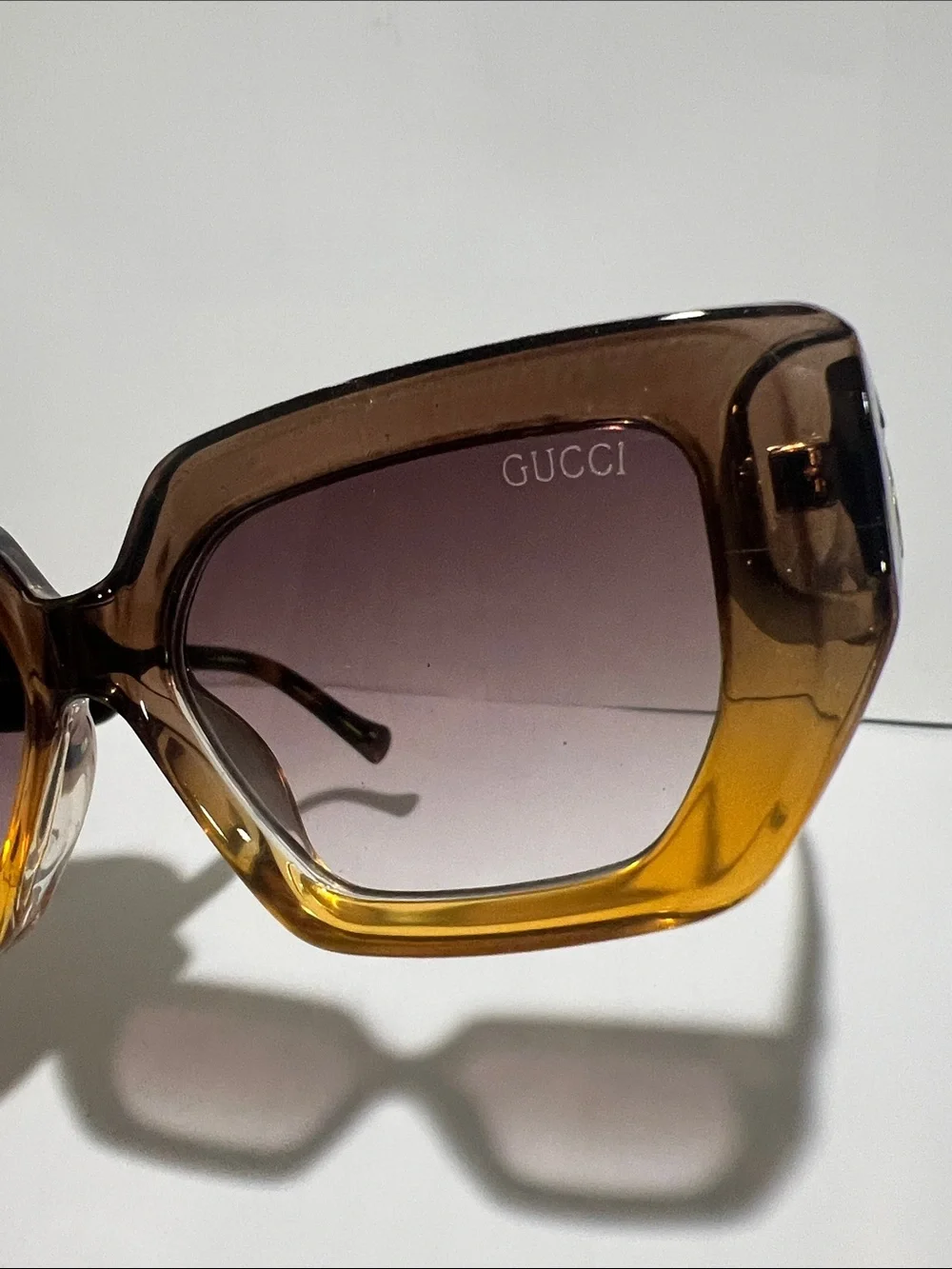 Brand New Gucci Brown  Hexagonal Women’s Sunglasses, comes with dust bag only